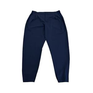 Greyson Phoenix Womens Jogger Pants Size L Navy Blue Pleated Golf Performance